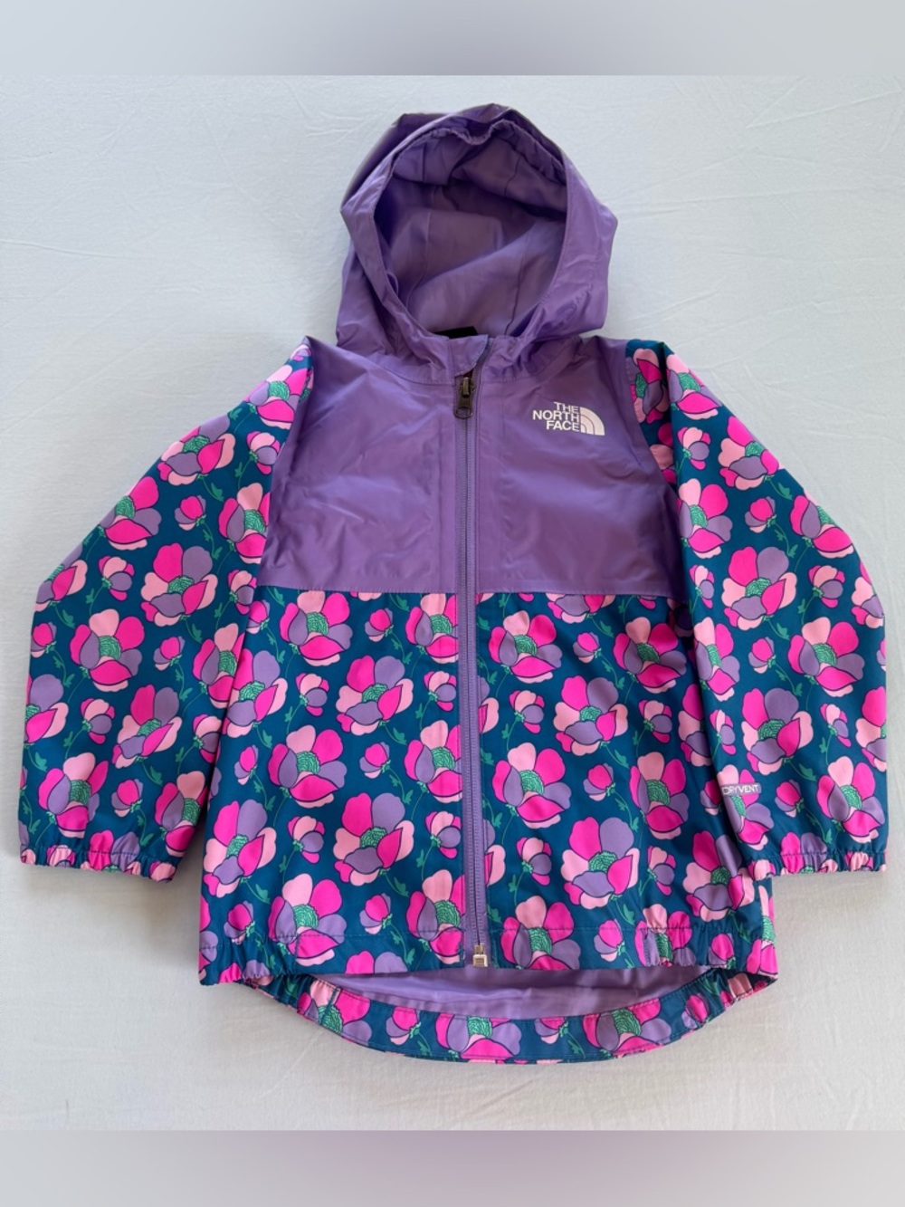 The North Face Kids' Purple & Pink Floral Rain Jacket